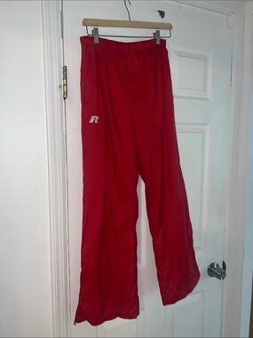 Russell Athletic Red Joggers with Elastic Waist